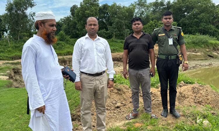 আখাউড়া মাটি কেটে বিক্রির দায়ে এক জনকে ১ লাখ টাকা জরিমানা