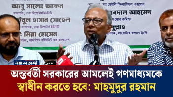 অন্তর্বর্তী সরকারের আমলেই গণমাধ্যমকে স্বাধীন করতে হবে: মাহমুদুর রহমান