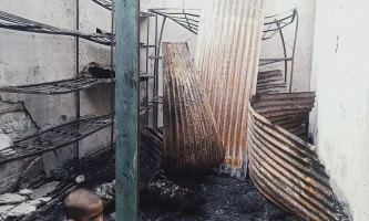 মতলব উত্তরে ছেংগারচর বাজারে ভয়াবহ অগ্নিকাণ্ড: চার দোকান পুড়ে ছাই